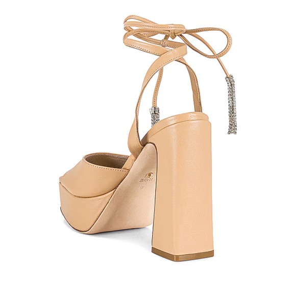 Revolve raye the label block heels with crystal detail - Picture 3 of 6